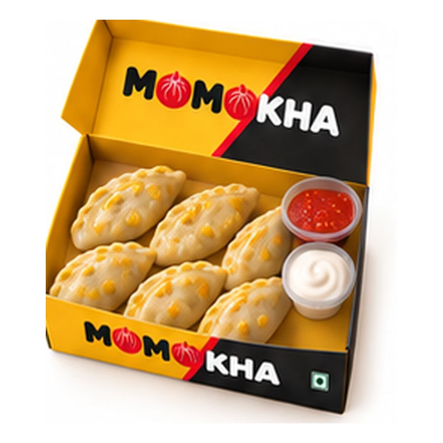 Fried Cheese Corn Momo - maida-free momo
